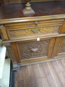 Antique Oak Butler's Pantry